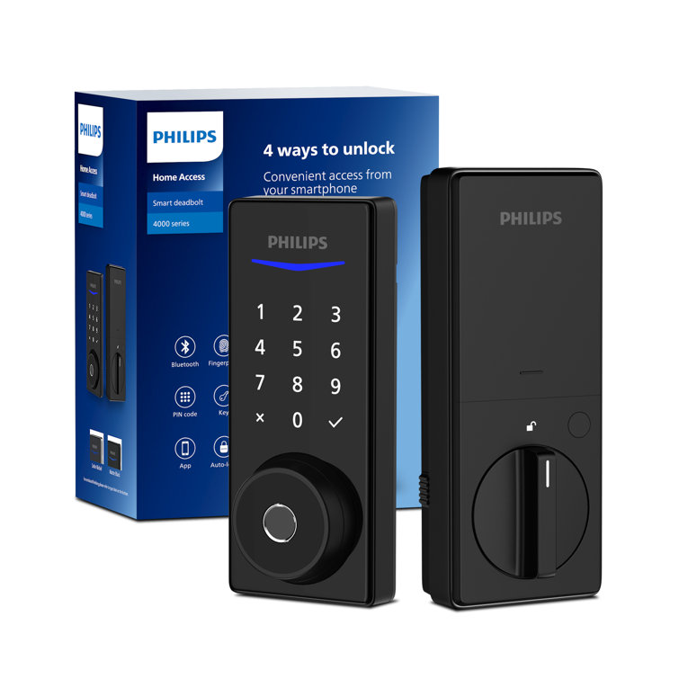 Matte Black Bluetooth Touchscreen Smart Deadbolt