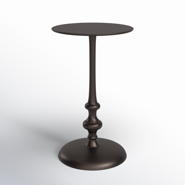 Ivanna Dark Bronze Round Metal Side Table