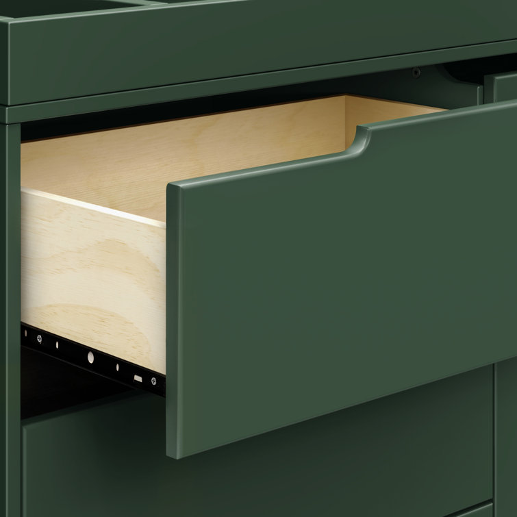 Forest Green GREENGUARD Certified Modern Dresser with Drawers