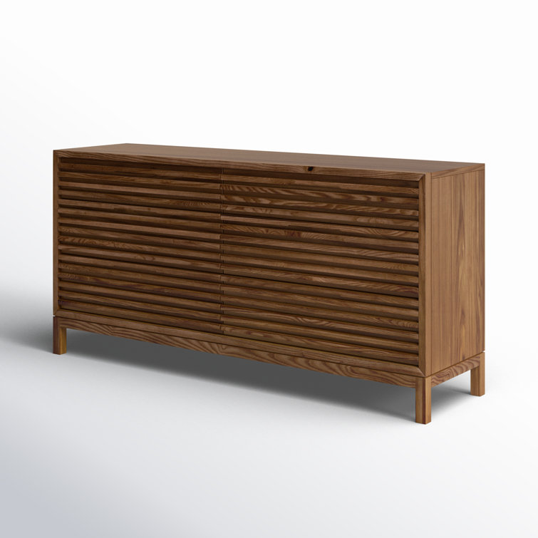 Walnut Double Dresser with Dovetail Drawers and Ball Bearing Glides