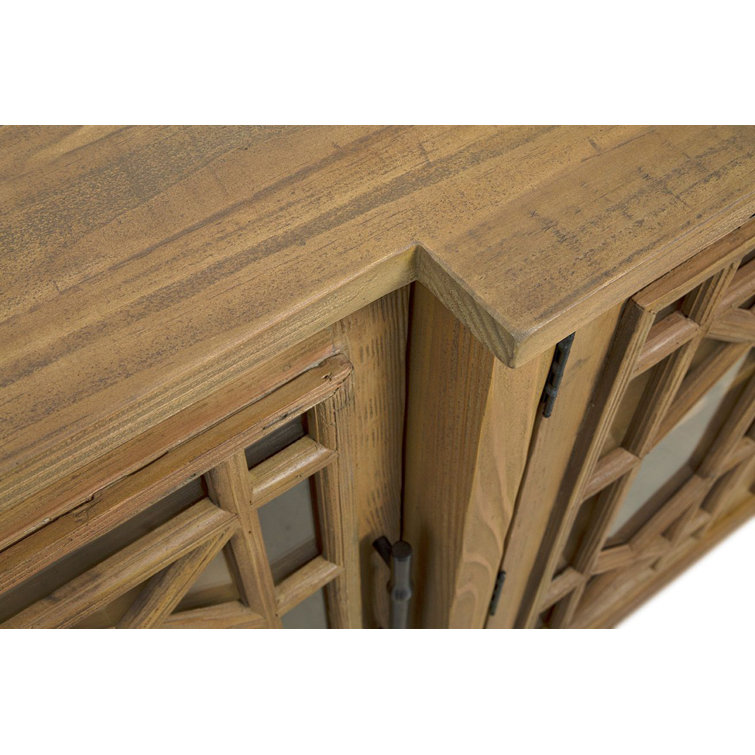 Charleston 72'' Light Brown Pine Wood Sideboard
