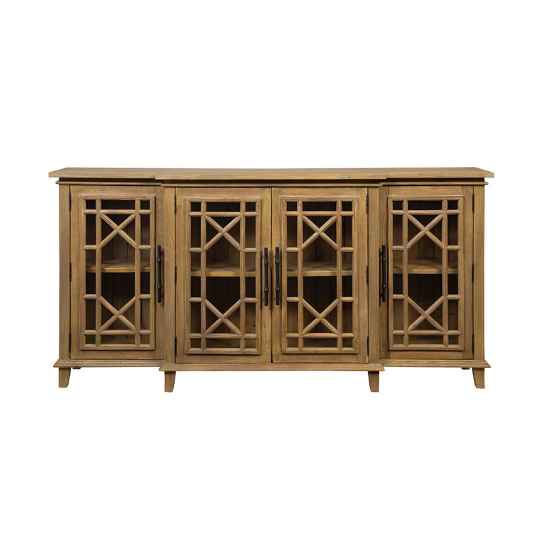 Charleston 72'' Light Brown Pine Wood Sideboard
