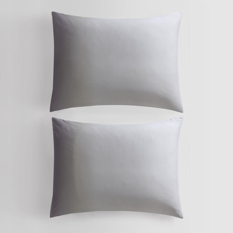Queen Grey Ombre Cotton Duvet Cover Set