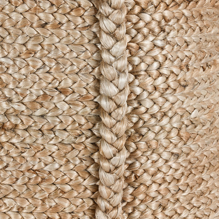 Natural Jute Handwoven Storage Basket with Handles