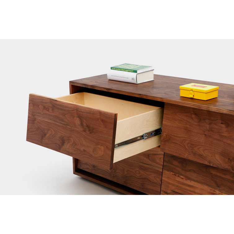 Oliver Solid Walnut Double 4-Drawer Dresser