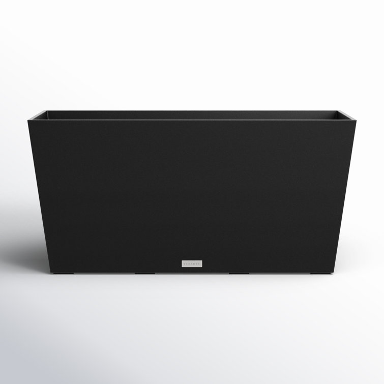 Black 31" Recycled Plastic Indoor/Outdoor Planter