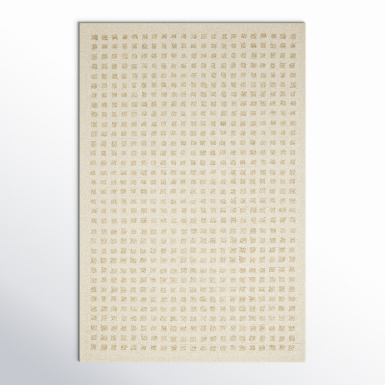 Ivory Elegance 5' x 7' Hand-Tufted Wool Rectangular Rug
