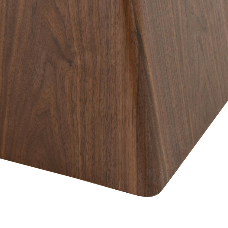 Zephyr 47" White Sintered Stone Top Dining Table with Ash Wood Base