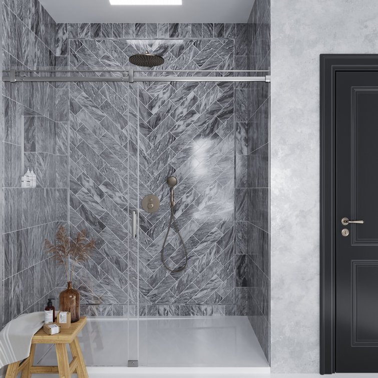 Gray 4" x 12" Polished Marble Subway Tile