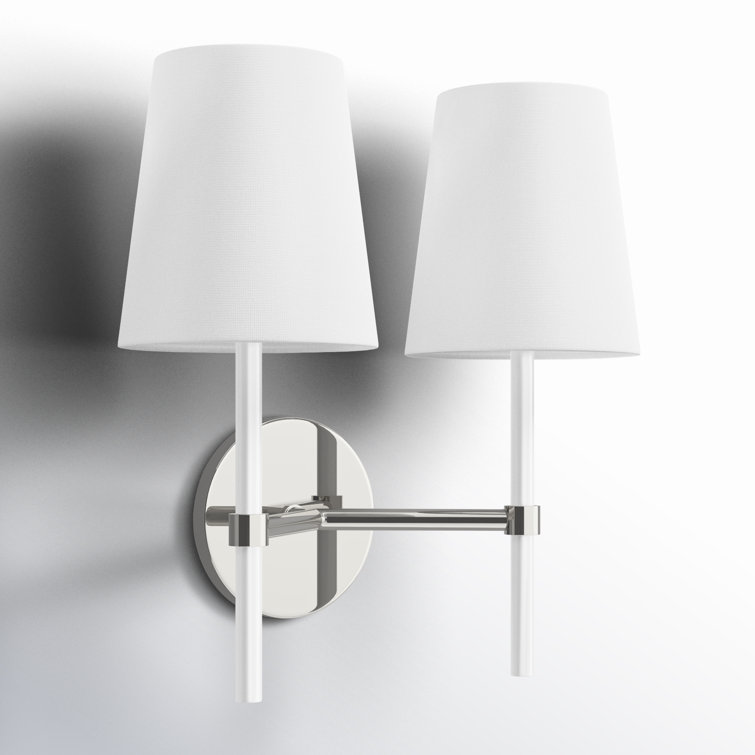 Polished Nickel Dimmable Direct Wired Wall Sconce