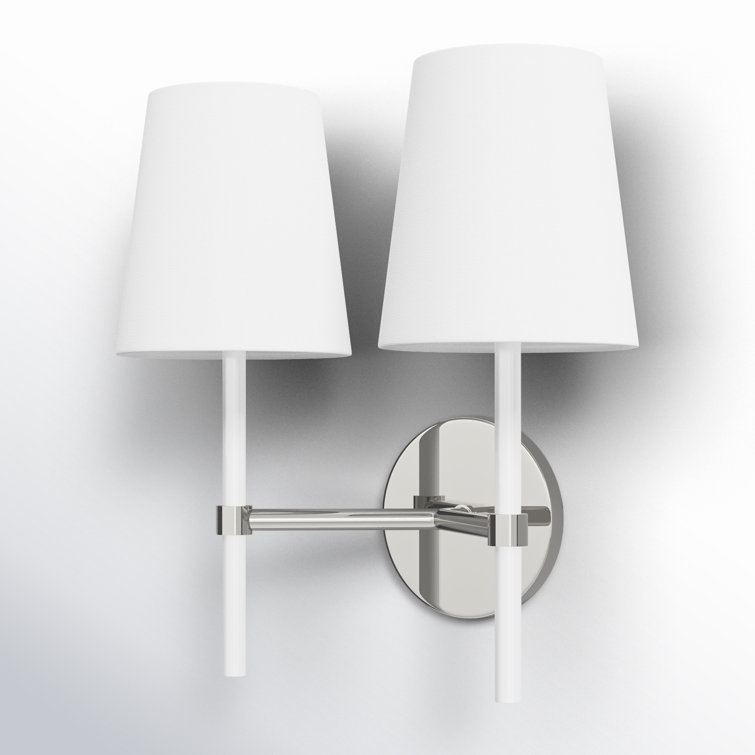 Polished Nickel Dimmable Direct Wired Wall Sconce