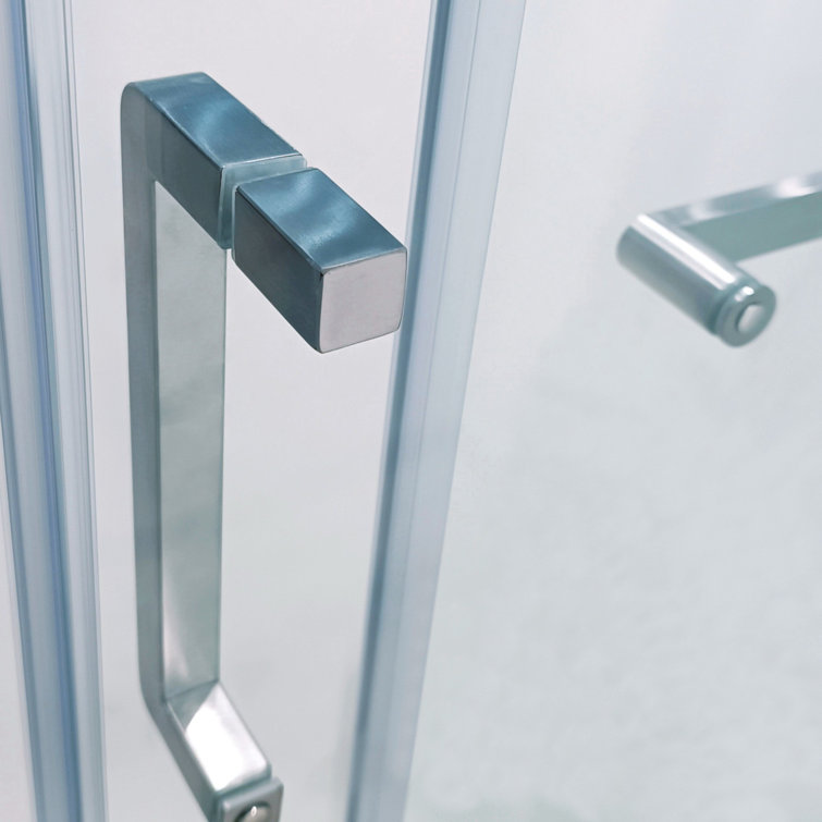 56-60" Brushed Nickel and Glass Sliding Shower Door
