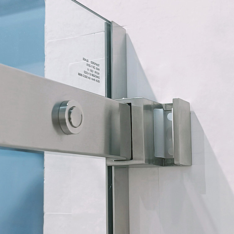 56-60" Brushed Nickel and Glass Sliding Shower Door