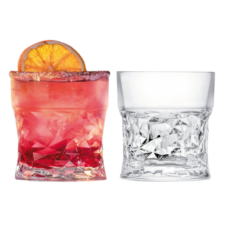 Crystal Double Old Fashioned Whiskey Glasses Set of 2