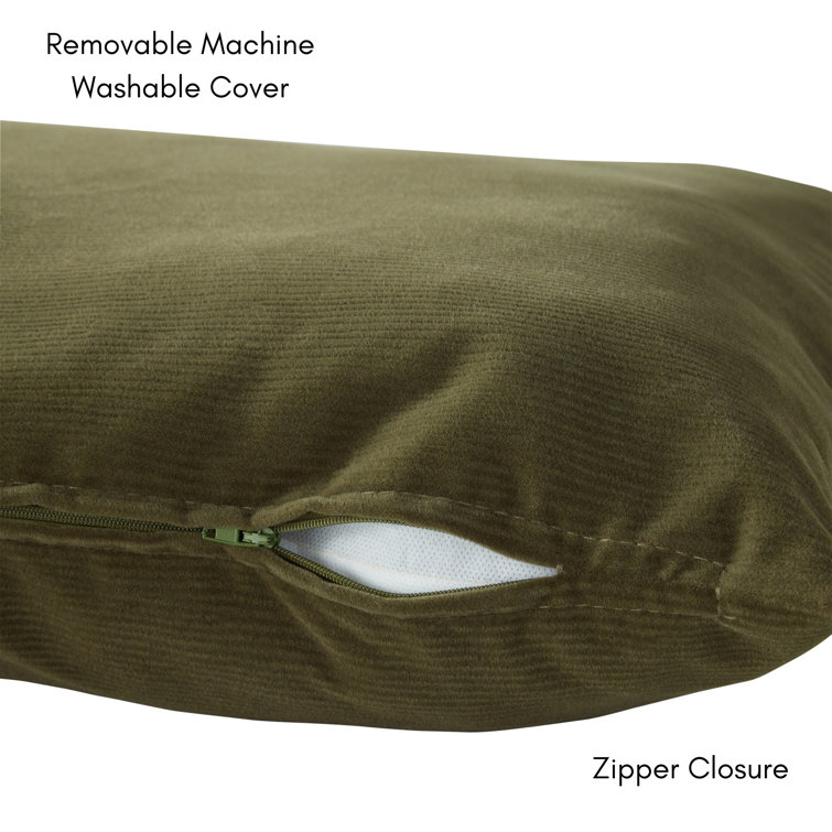 Small Sage Green Corduroy Reversible Throw Dog Bed