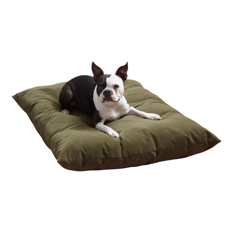 Large Sage Green Corduroy Reversible Dog Bed