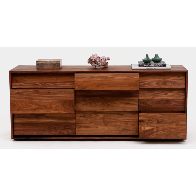 Oliver Large 9-Drawer Horizontal Dresser in Solid Walnut