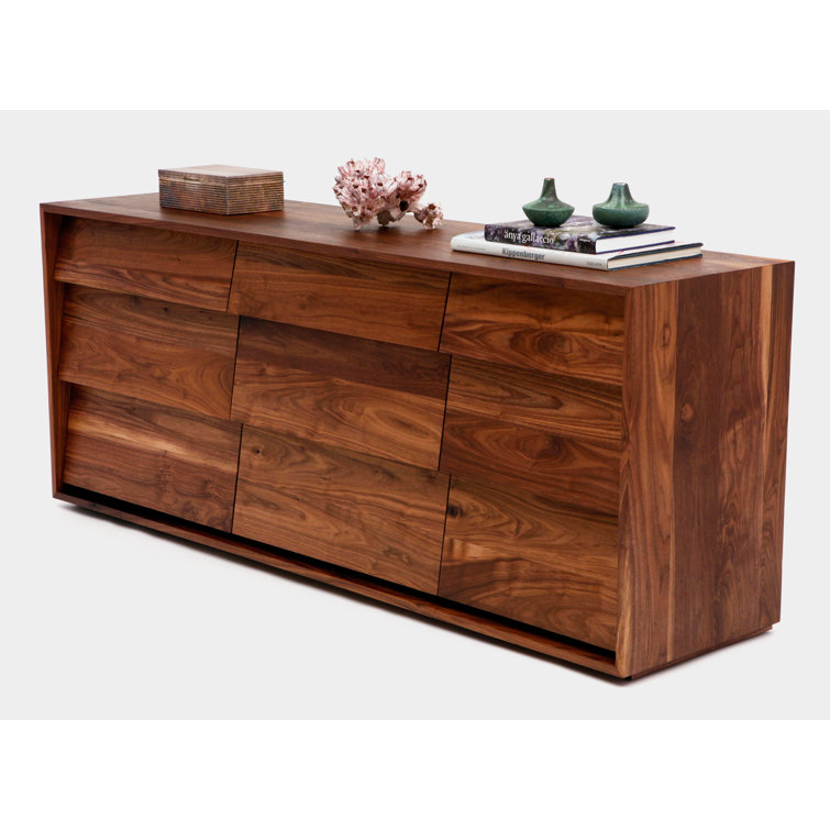 Oliver Large 9-Drawer Horizontal Dresser in Solid Walnut