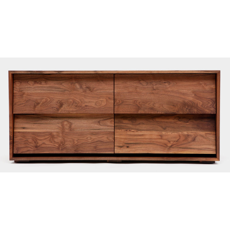 Oliver Solid Walnut Double 4-Drawer Dresser