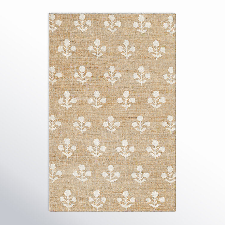 Orchard Handwoven Ivory Jute and Wool 5' x 8' Modern Rug