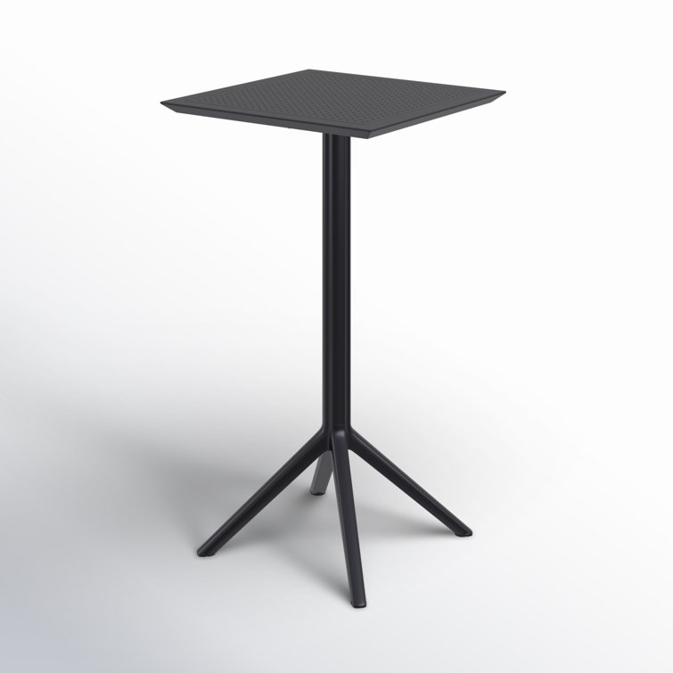 Farrah 23.6'' Plastic / Acrylic Fliptop Outdoor Bar Table