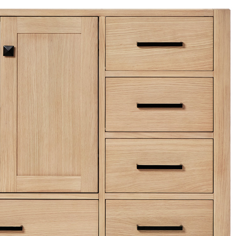Cambridge 60.25'' Oak Single Sink Vanity with Quartz Top