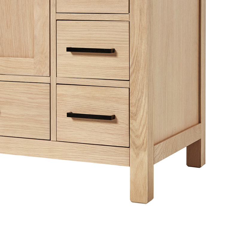 Cambridge 54'' Oak Single Bathroom Vanity with Carrara Marble Top
