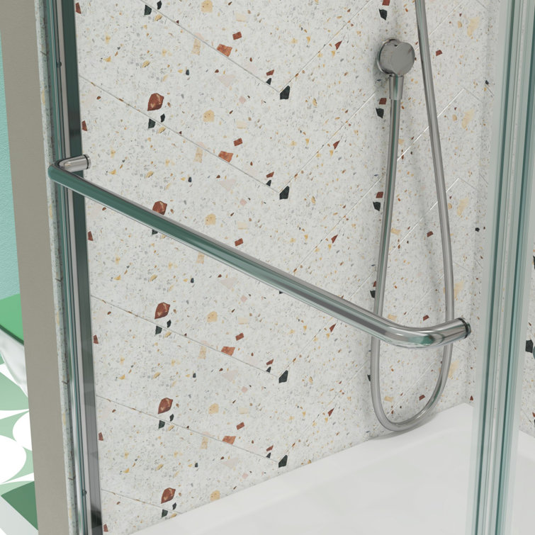 Chrome 56-60" x 70" Dual Sliding Clear Glass Shower Door