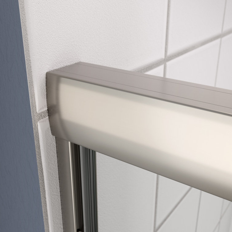 Chrome 56-60" x 70" Dual Sliding Clear Glass Shower Door