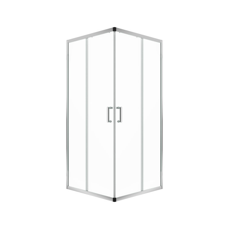34" W x 72" H Clear Tempered Glass Shower Enclosure