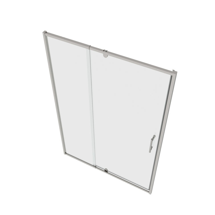 38-42" Chrome Tempered Glass Pivot Swing Shower Door