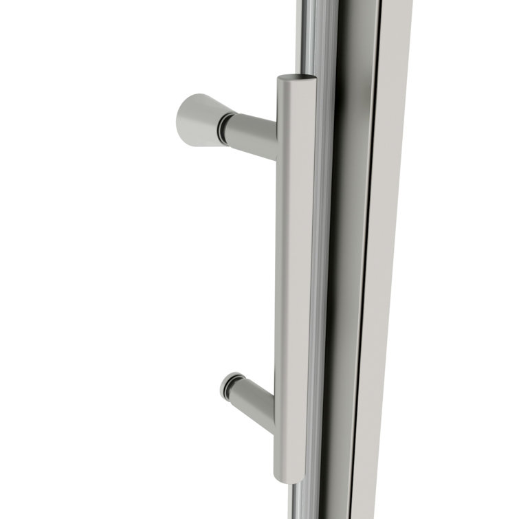 38-42" Chrome Tempered Glass Pivot Swing Shower Door