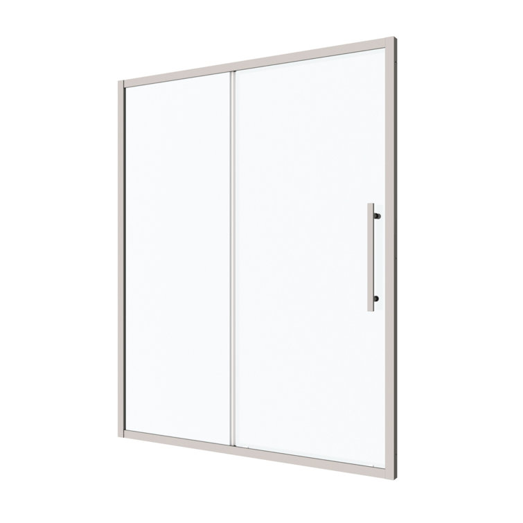 Chrome 50"-54"W x 72"H Sliding Shower Door with Tempered Glass