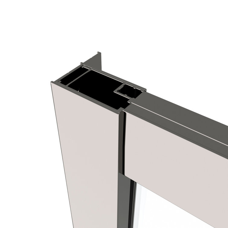 Chrome 50"-54"W x 72"H Sliding Shower Door with Tempered Glass