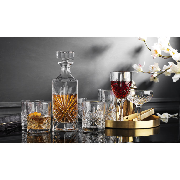 Dublin Crystal 6oz Champagne Coupe Glass Set of 4