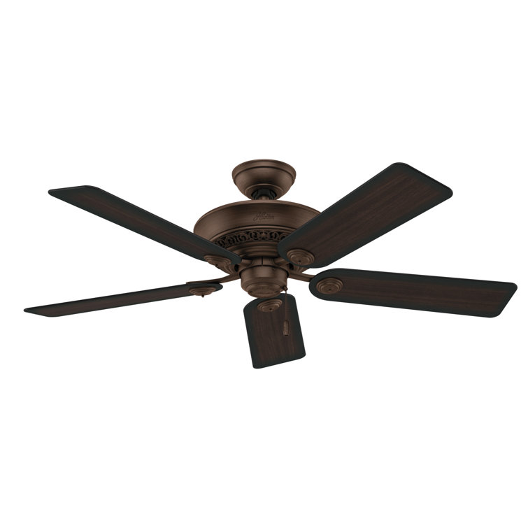 52'' Cocoa Bronze 5-Blade Ceiling Fan with Light Kit
