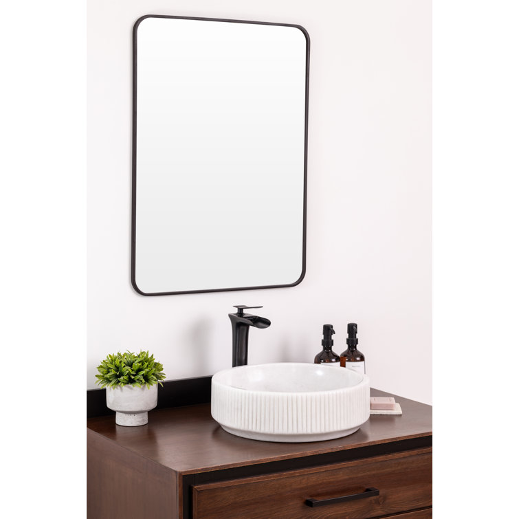 Circular White Marble Vessel Bathroom Sink with Fluted Exterior