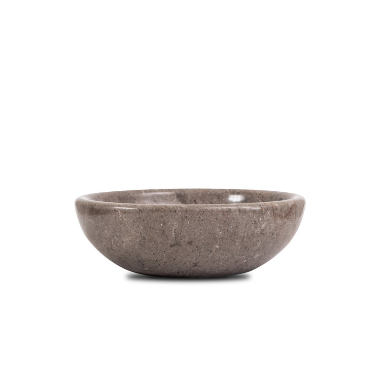 Natural Marble Circular Stone Vessel Bathroom Sink