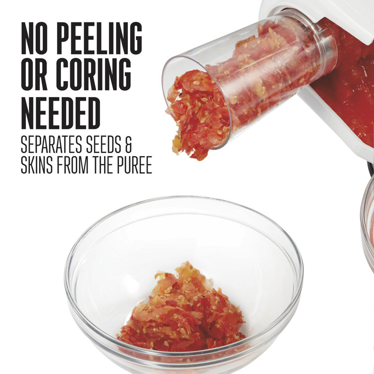 Stainless Steel Tomato Press with Food Strainer and Clamp