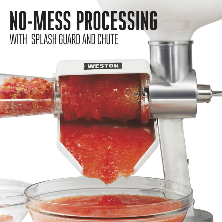 Stainless Steel Tomato Press with Food Strainer and Clamp