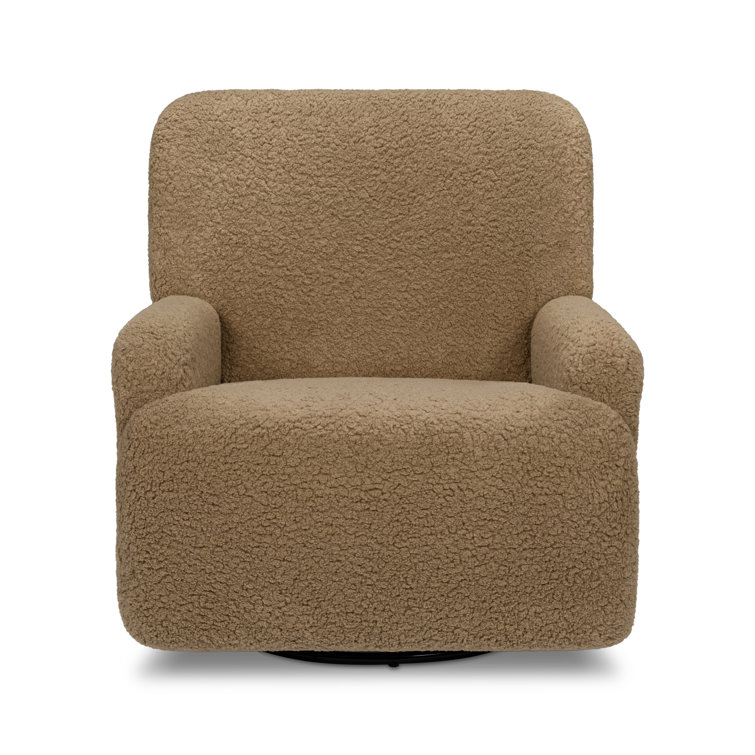 Cortado Shearling Swivel Recliner with Metal Frame