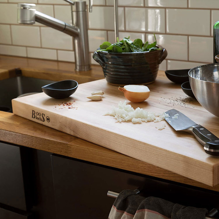 Large Maple Wood Reversible Cutting Board, 24" x 18"