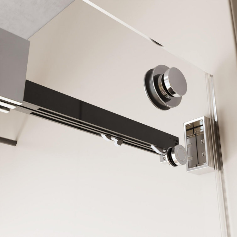 Chrome Frameless Double Sliding Shower Door with Tempered Glass