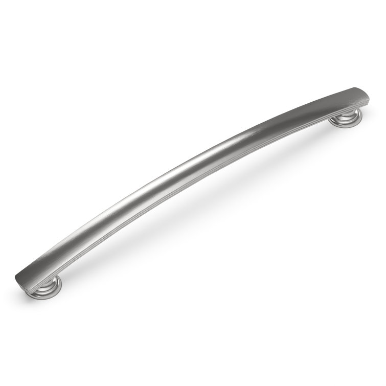 American Diner Satin Nickel Arch Cabinet Pulls with Mounting Hardware