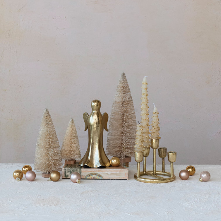 Gold Aluminum Advent Taper Candleholder for Tabletop