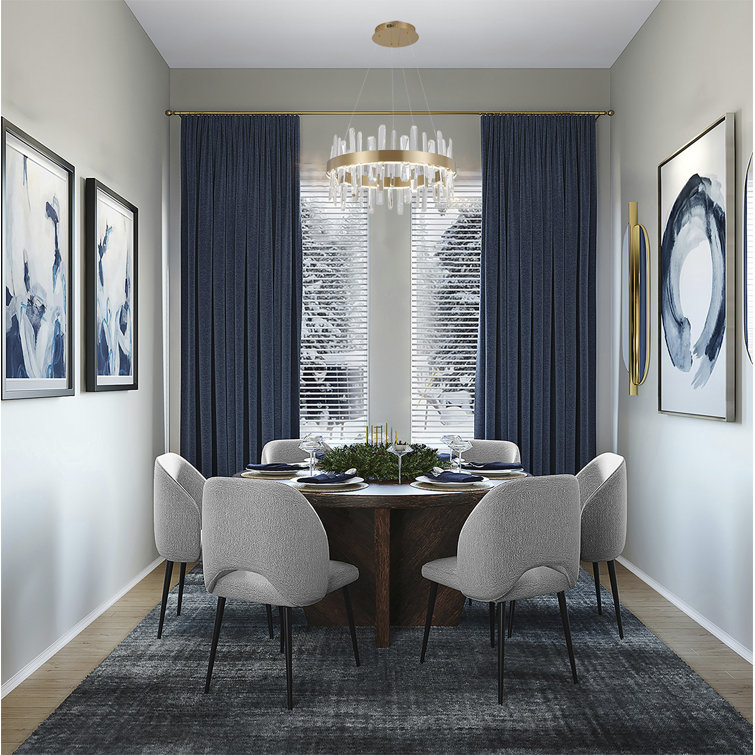 Gold Crystal 24" Plug-in LED Chandelier
