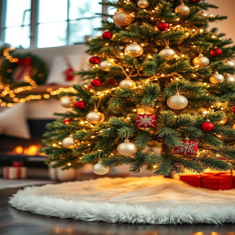 Skirt Faux Fur Tree Skirt
