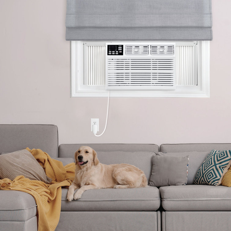 12,000 BTU White Window Air Conditioner with Remote Control