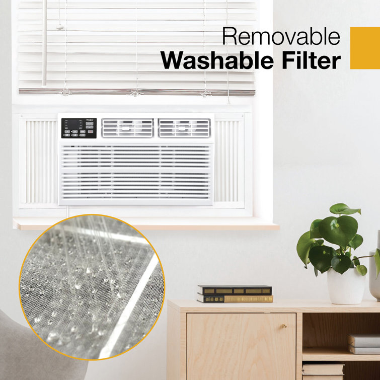 12,000 BTU White Window Air Conditioner with Remote Control