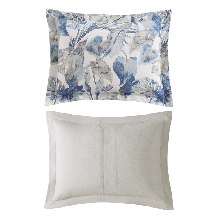 Full/Queen Blue Cotton Nautical Duvet Cover Set